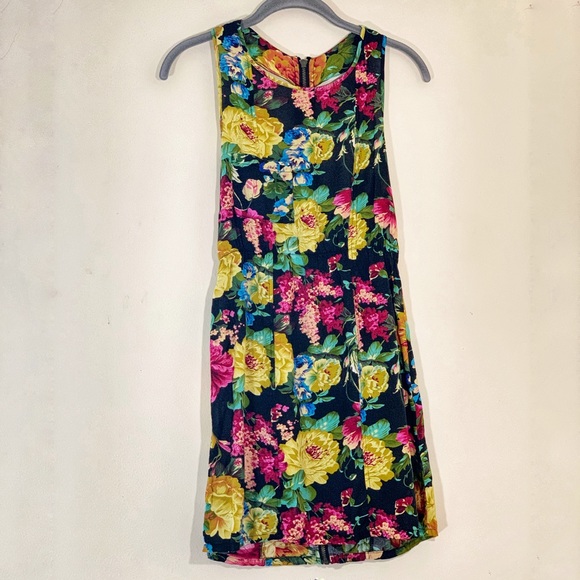 Open back Zipper Floral Dress - Picture 1 of 4